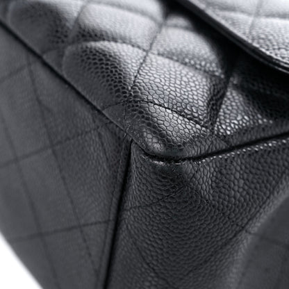 Chanel Caviar Quilted Maxi Double Flap Black 9 of 16