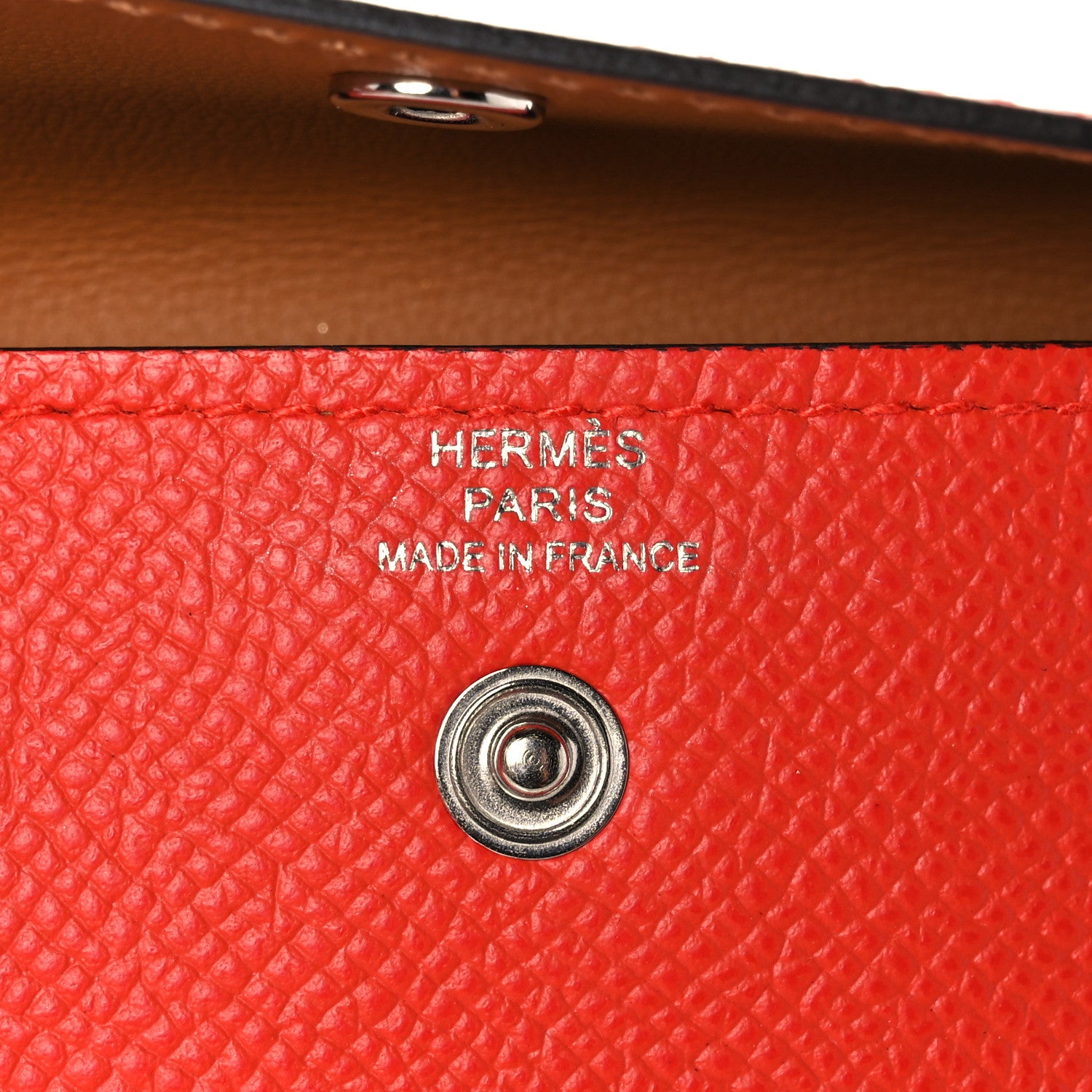 Hermes Epsom Quadrige Kelly Pocket 18 Belt Capucine 5 of 6