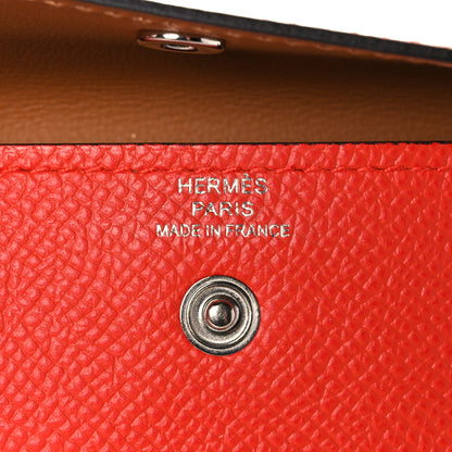 Hermes Epsom Quadrige Kelly Pocket 18 Belt Capucine 5 of 6