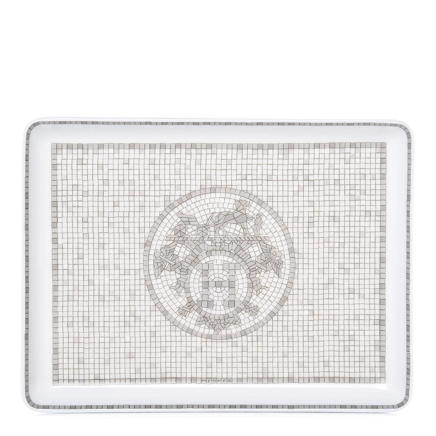 Porcelain Mosaique Au 24 Sushi Plate Platine