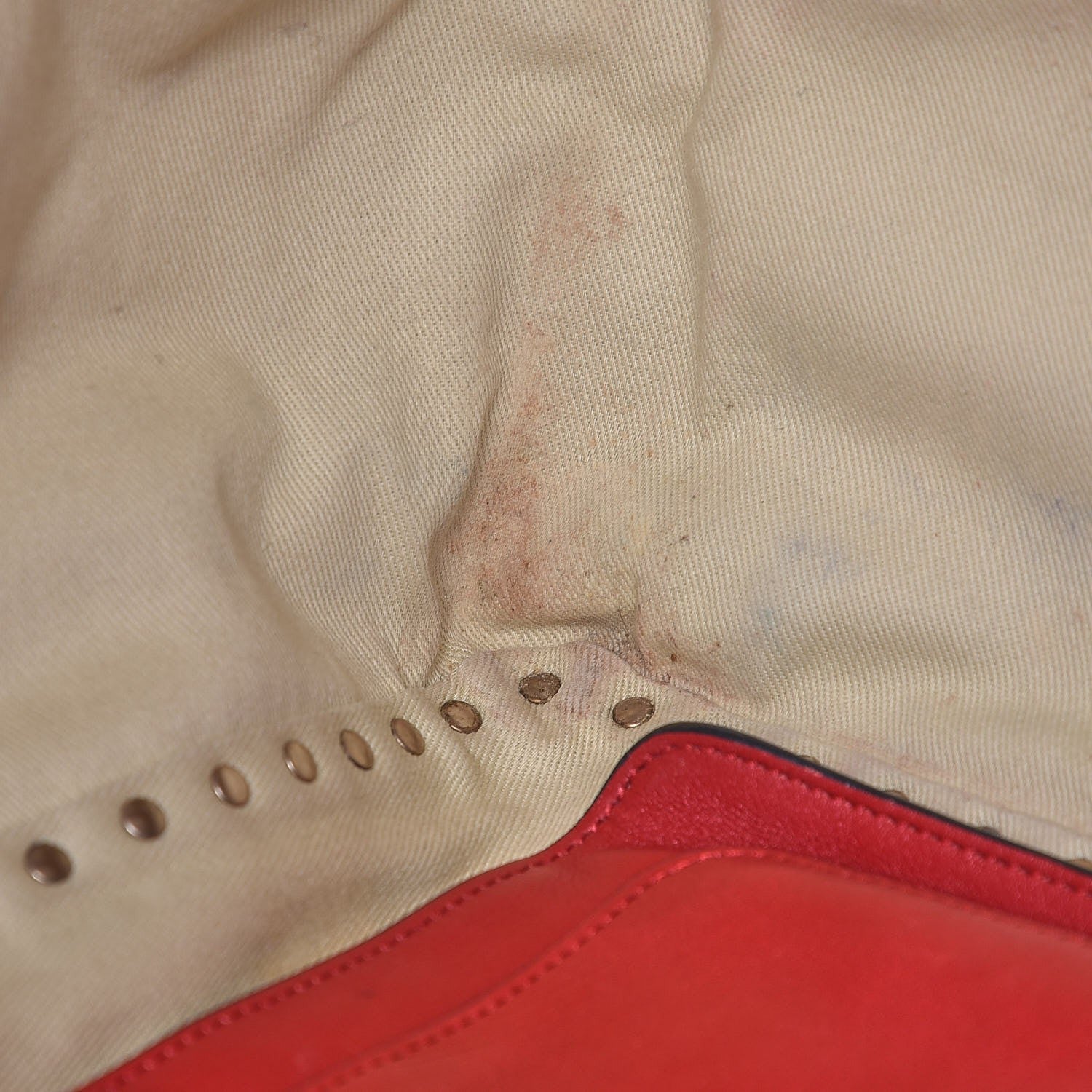 Valentino Garavani Vitello Medium Rockstud Tote Rosso Valentino 11 of 12