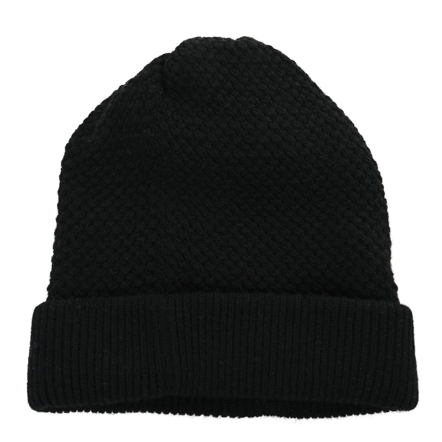 Chanel Cashmere CC Logo Beanie Hat Black 2 of 3