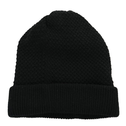 Chanel Cashmere CC Logo Beanie Hat Black 2 of 3