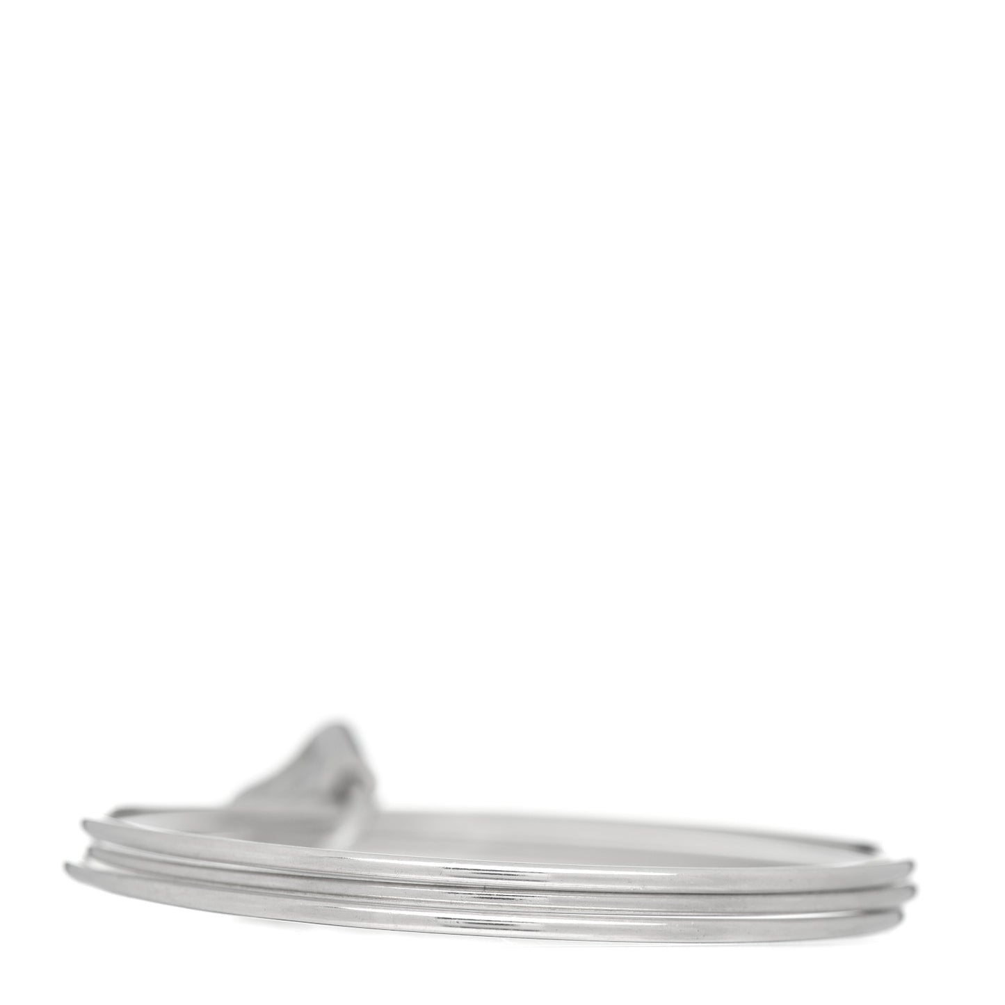 Sterling Silver 1837 Triple Bangle Lock Bracelet