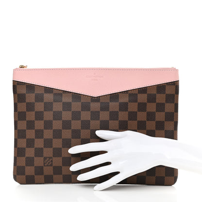 Louis Vuitton Damier Ebene Daily Pouch Rose Poudre 2 of 7