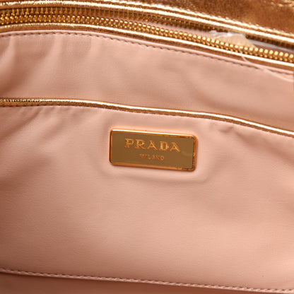 Prada Nappa Flame Flap Clutch Platino 6 of 9