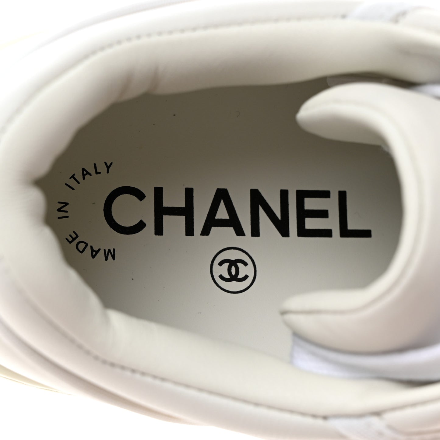 Fabric Womens Logo Sneakers 36.5 White