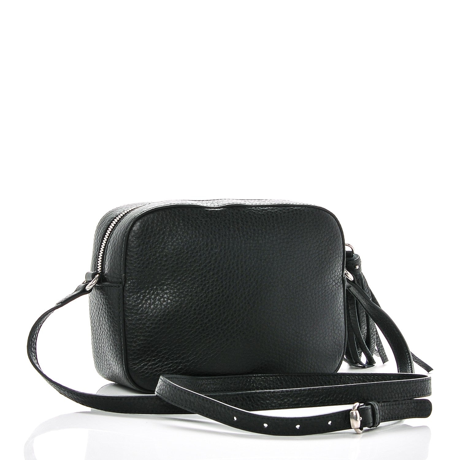 Gucci Pebbled Calfskin Studded Small Soho Disco Bag Black 3 of 7