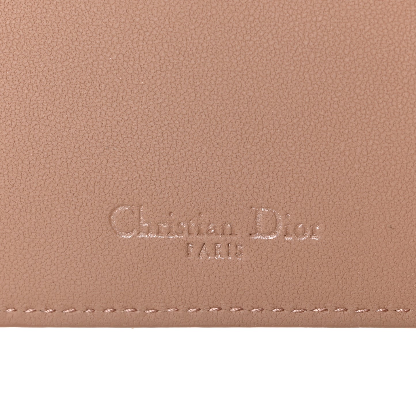 Ultra Matte Calfskin Cannage Large Lady Dior Zip Wallet Beige