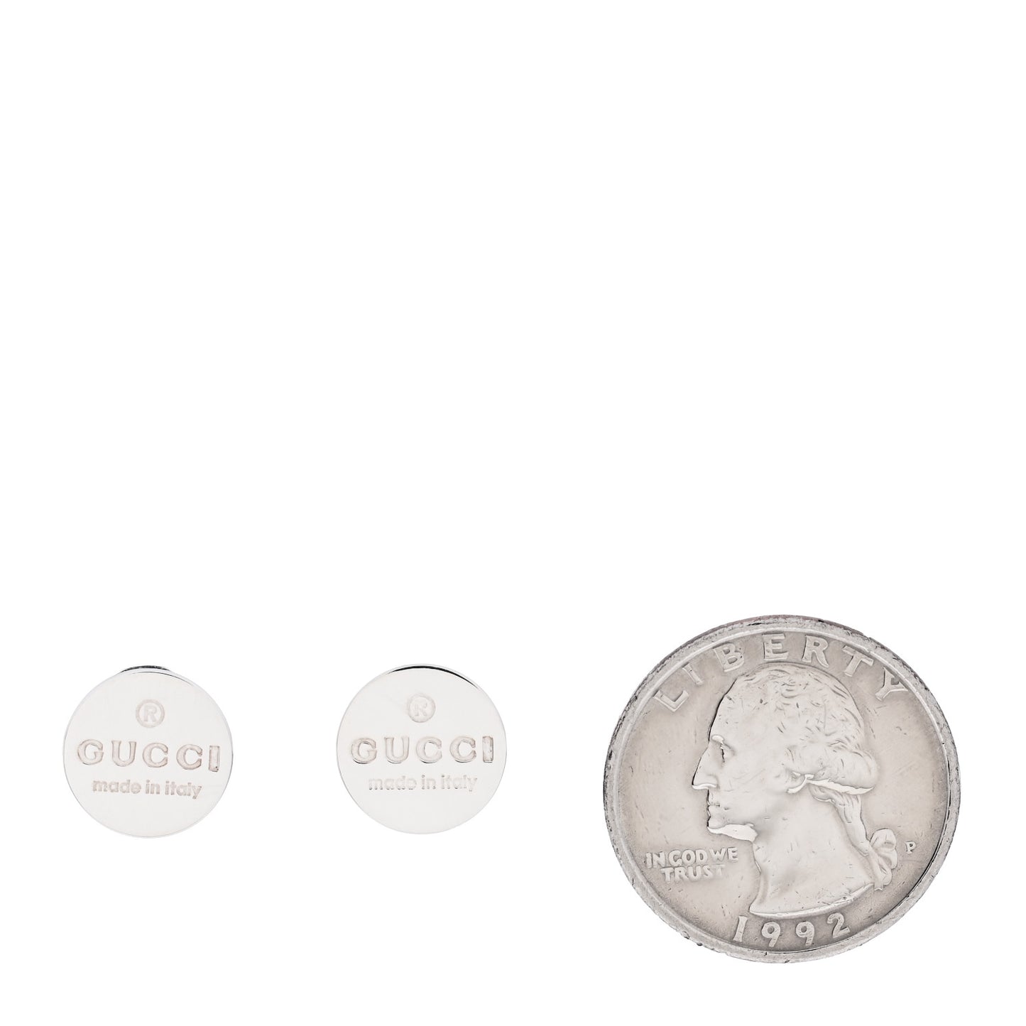 Sterling Silver Round Stud Earrings