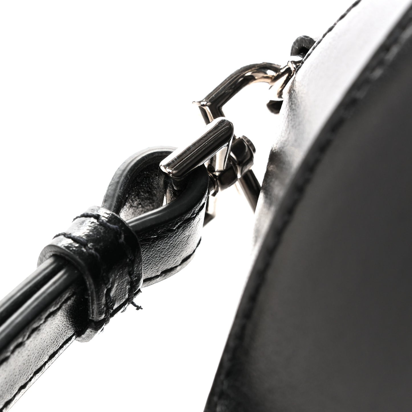 Shiny Lord Calfskin Mini Antigona Black