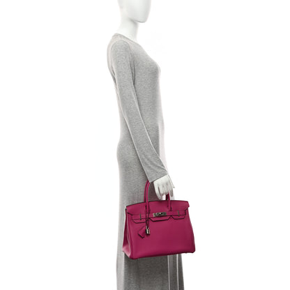 Hermes Togo Birkin 30 Rose Pourpre 2 of 10