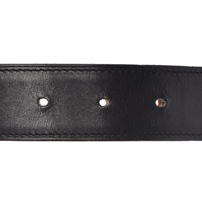 Hermes Box Togo 32mm H Belt 90 Black Orange 10 of 11