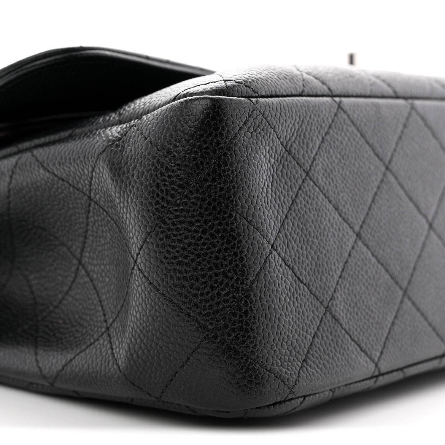 Chanel Caviar Quilted Jumbo Double Flap Black 9 of 11