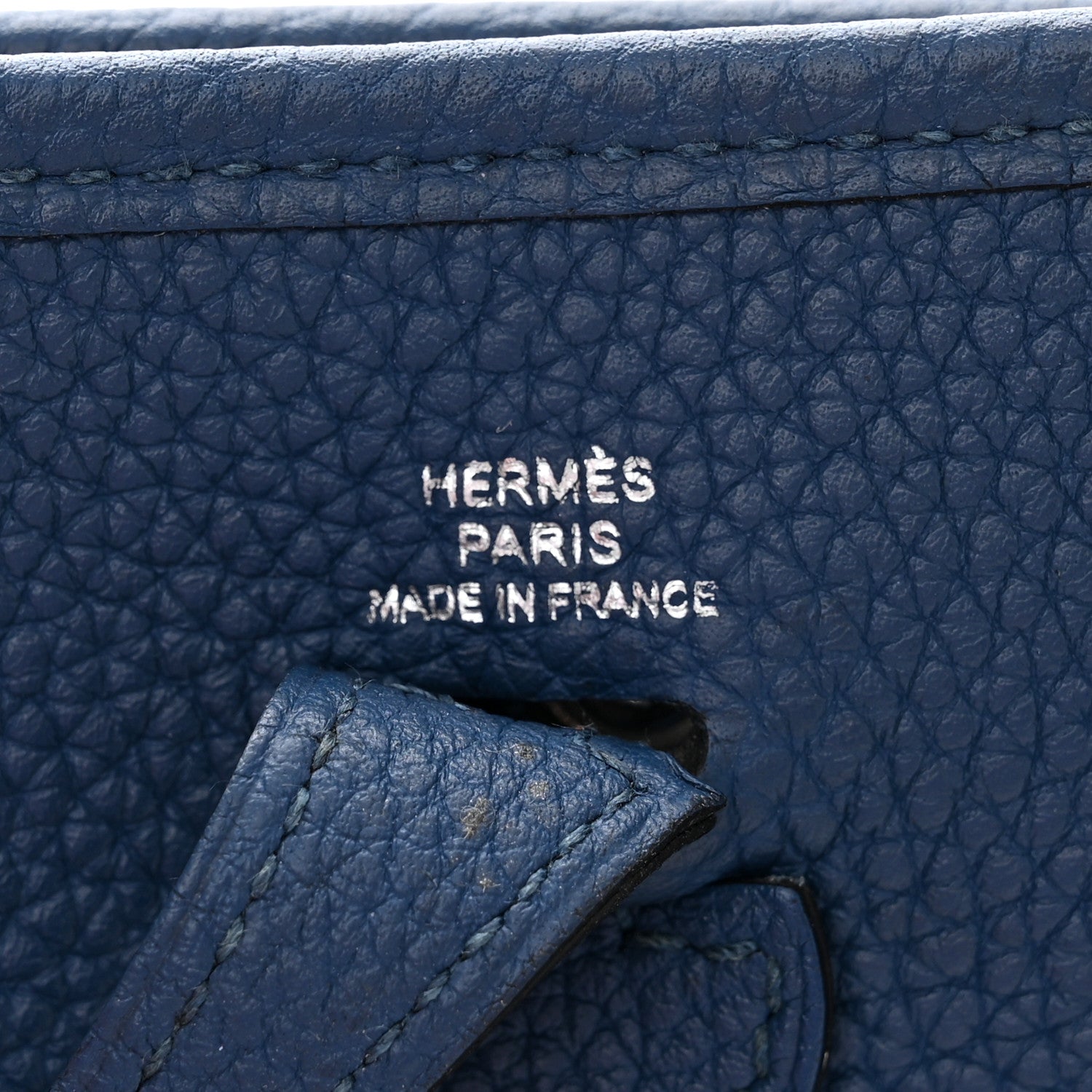 Hermes Taurillon Maurice Zigzag Evelyne TPM Deep Bleu Black White Deep Bleu 6 of 11