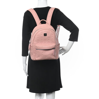 MCM Calfskin Ottomar Monogram Small Backpack Pink 2 of 10