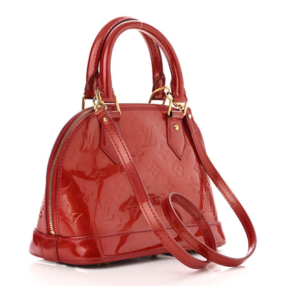 Louis Vuitton Vernis Alma BB Cherry 3 of 11