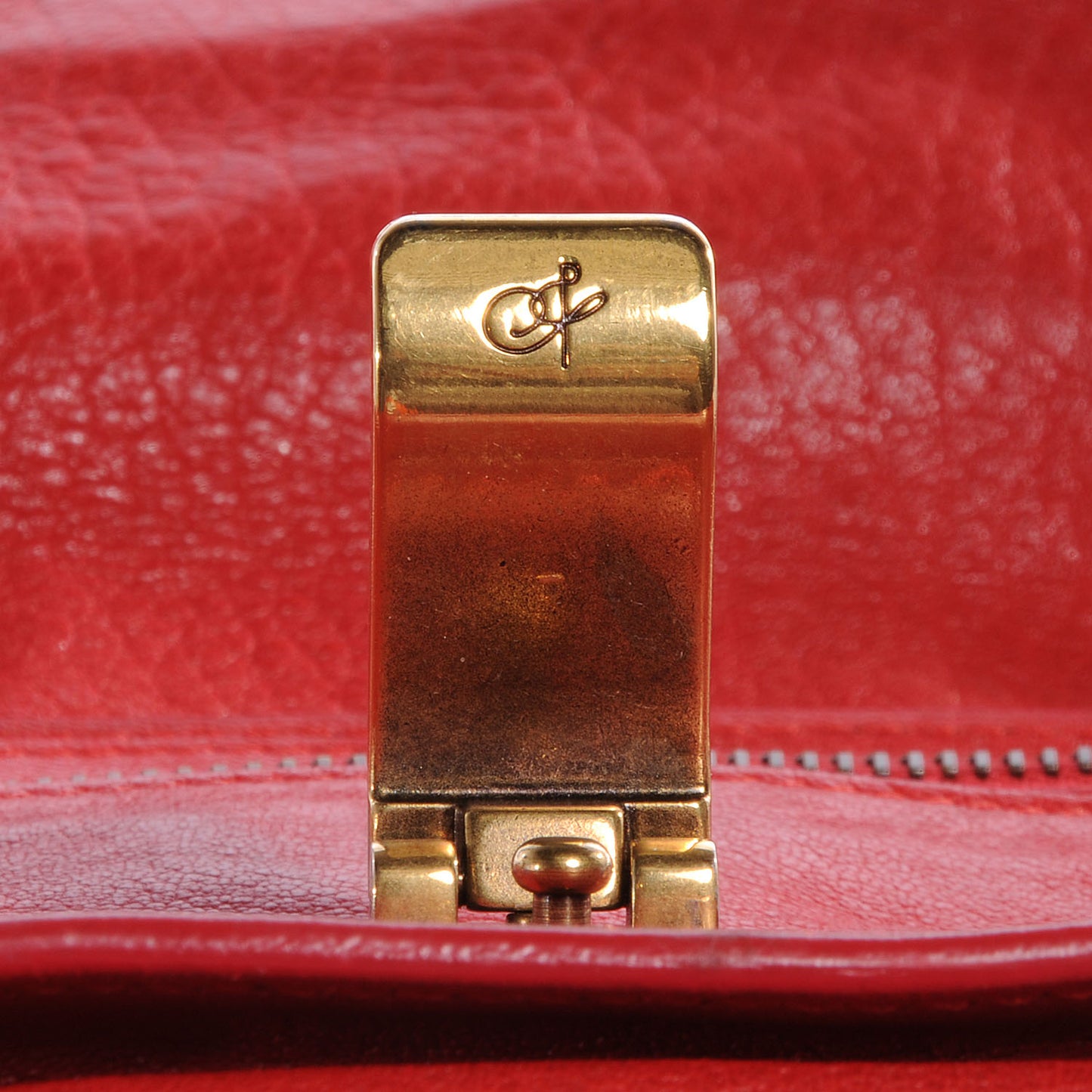 Lambskin PS1 Medium Satchel Lipstick