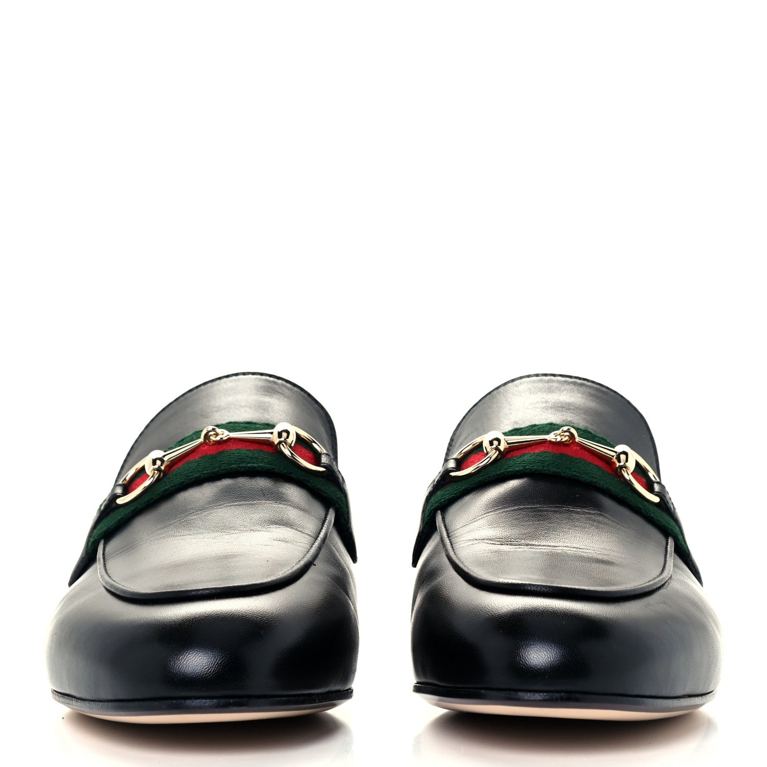 Gucci Malaga Kid Web Womens Princetown Slippers 39 Black 3 of 10
