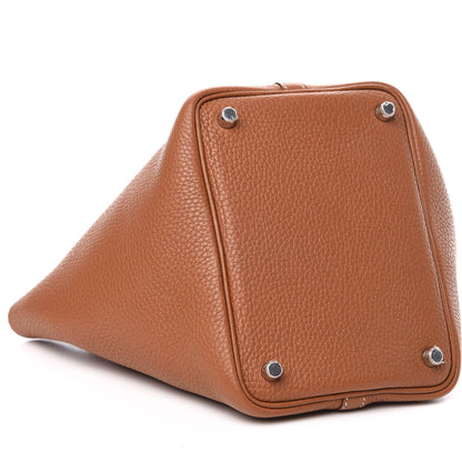 Hermes Taurillon Clemence Picotin Lock 18 PM Gold 8 of 10