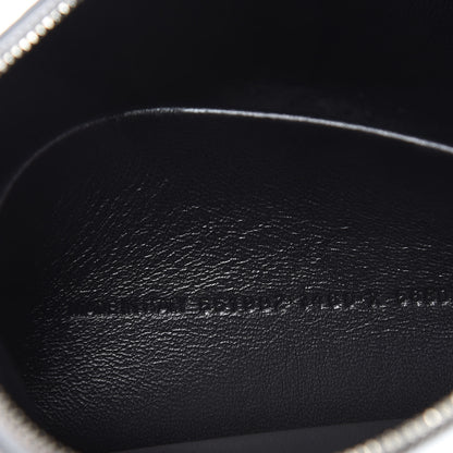 Balenciaga Metallic Goatskin Logo Large Everyday Zip Pouch Argent Black 7 of 8