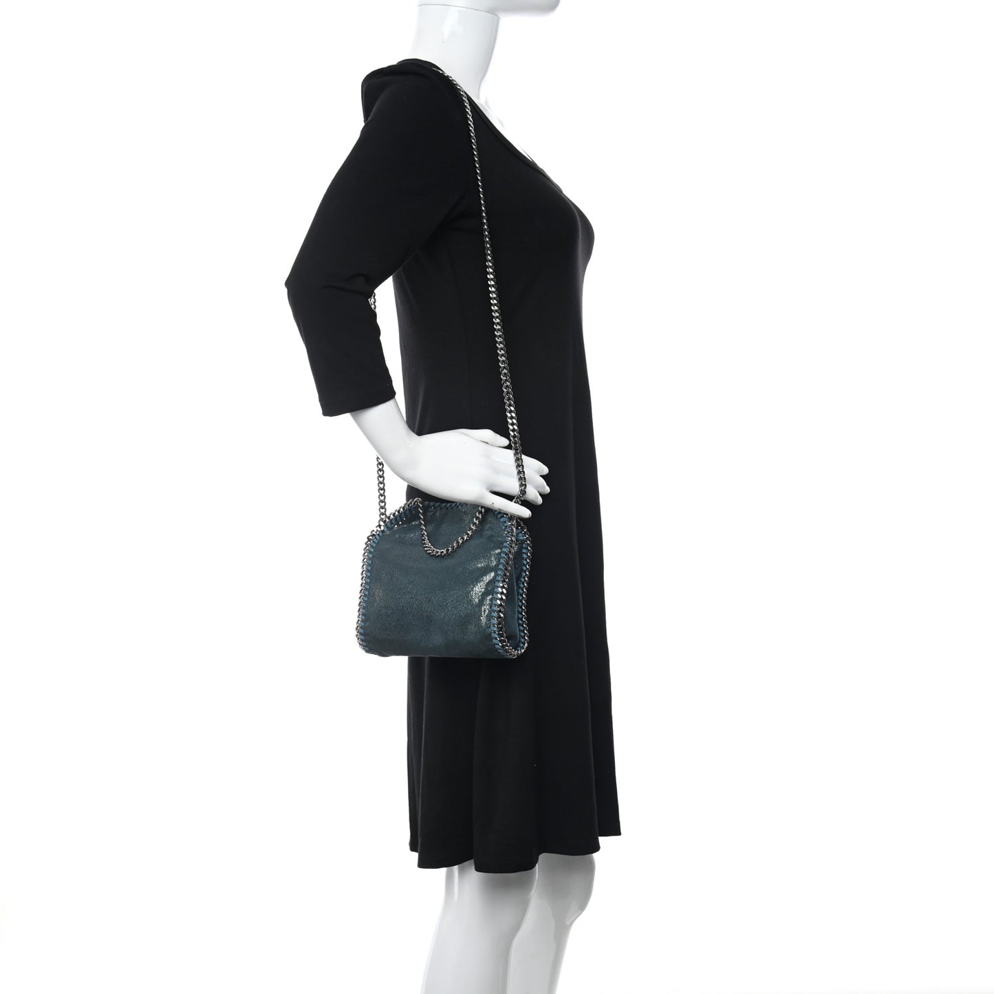 Shaggy Deer Tiny Falabella Tote Petroleum