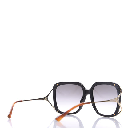 Gucci Acetate Butterfly Sunglasses GG0647S Black White 4 of 8