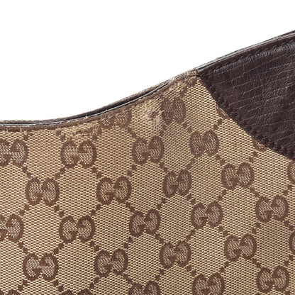 Gucci Monogram Hasler Hobo Dark Brown 12 of 24