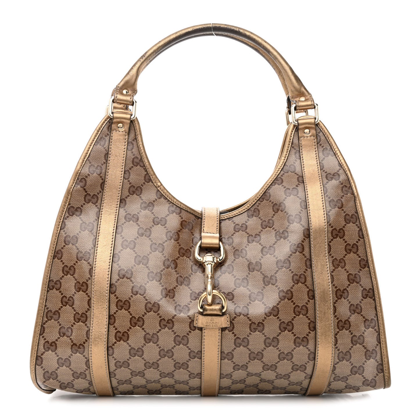 Crystal Monogram Medium Joy Shoulder Bag Bronze