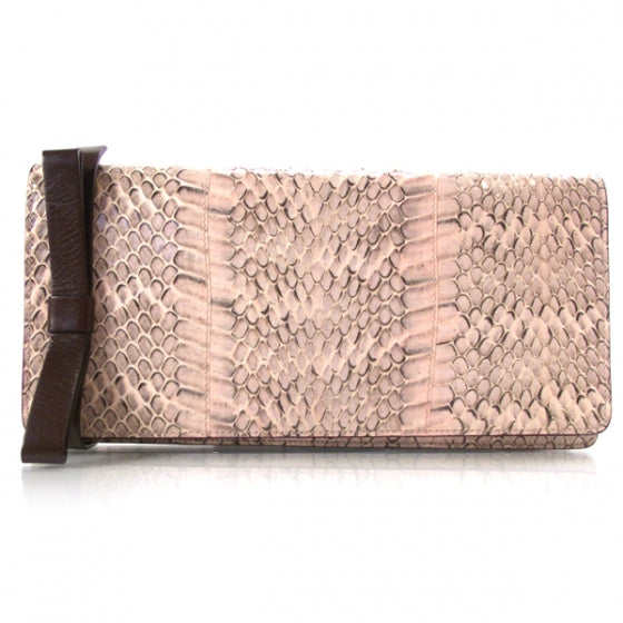 Miu Miu Python Bow Clutch 1 of 8