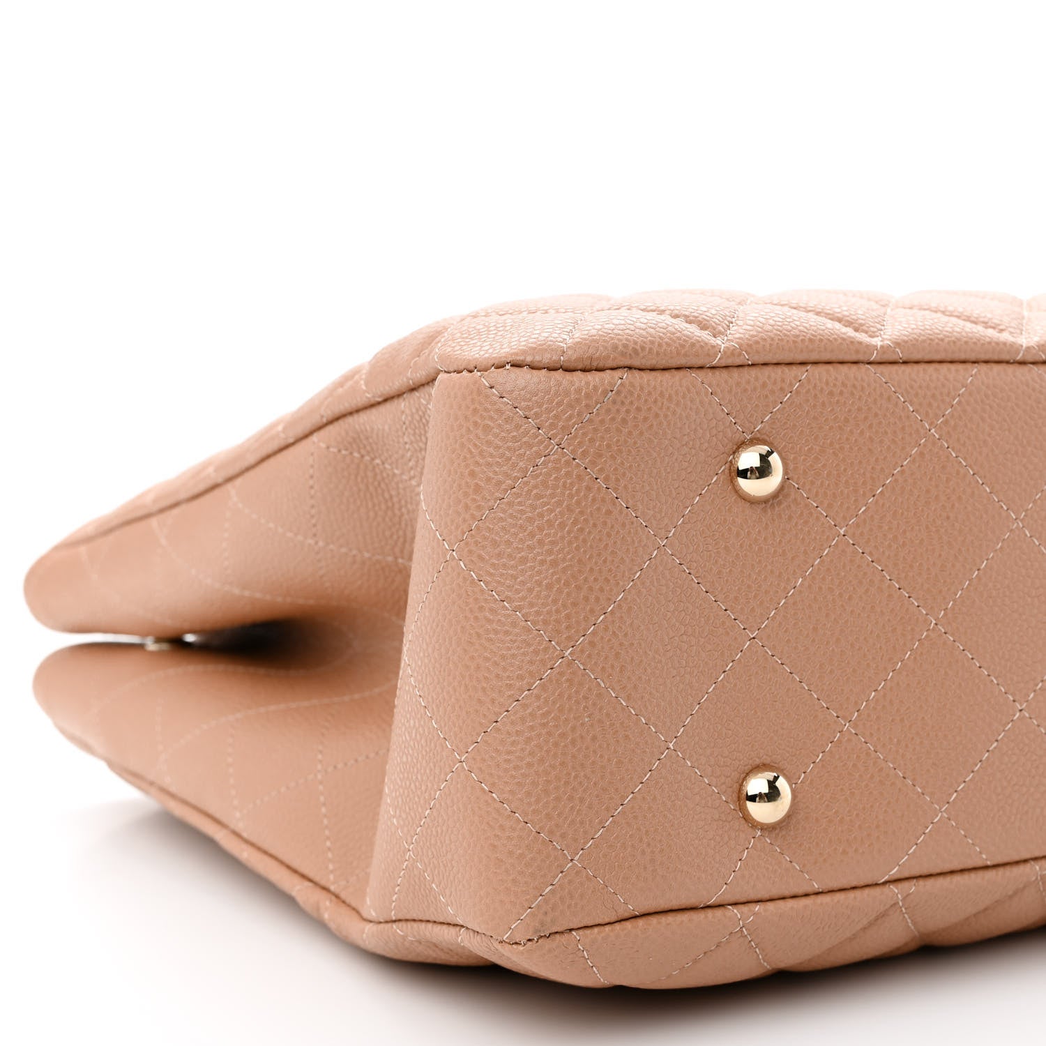 Chanel Caviar Quilted Large Classic Shopping Tote Light Beige 8 of 9