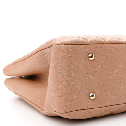 Chanel Caviar Quilted Large Classic Shopping Tote Light Beige 8 of 9
