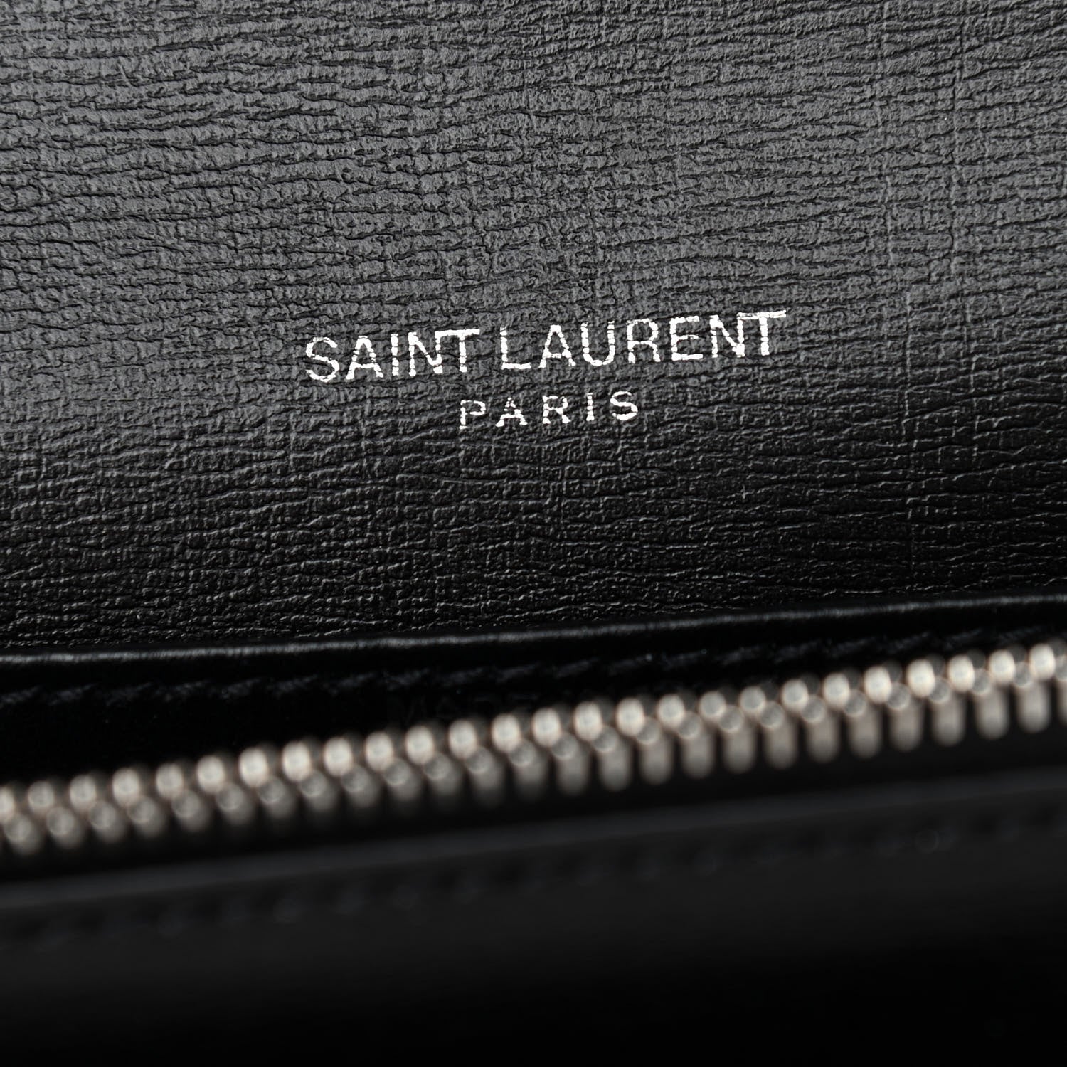 Saint Laurent Calfskin Monogram Sunset Chain Wallet Black 6 of 11