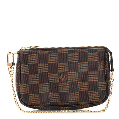 Louis Vuitton Damier Ebene Mini Pochette Accessories 1 of 11