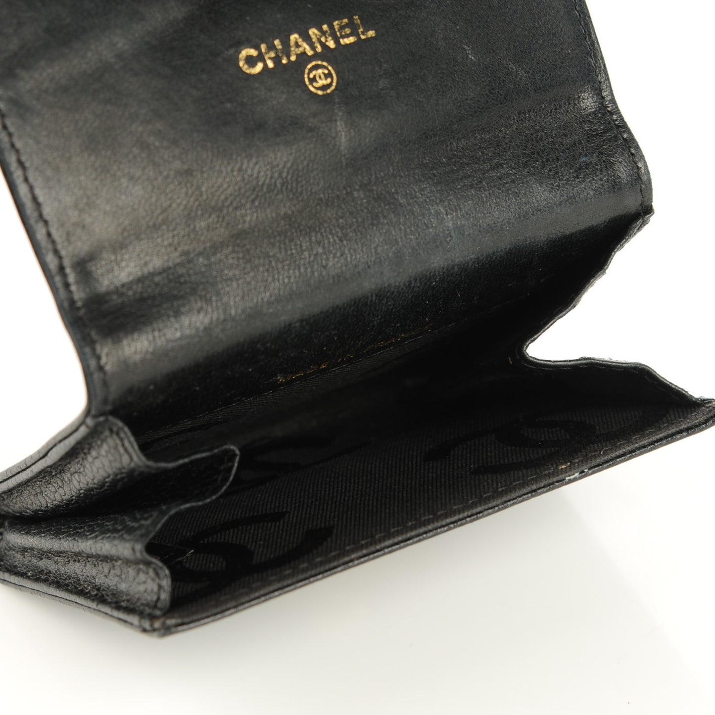 Caviar Timeless CC Flap Card Holder Black
