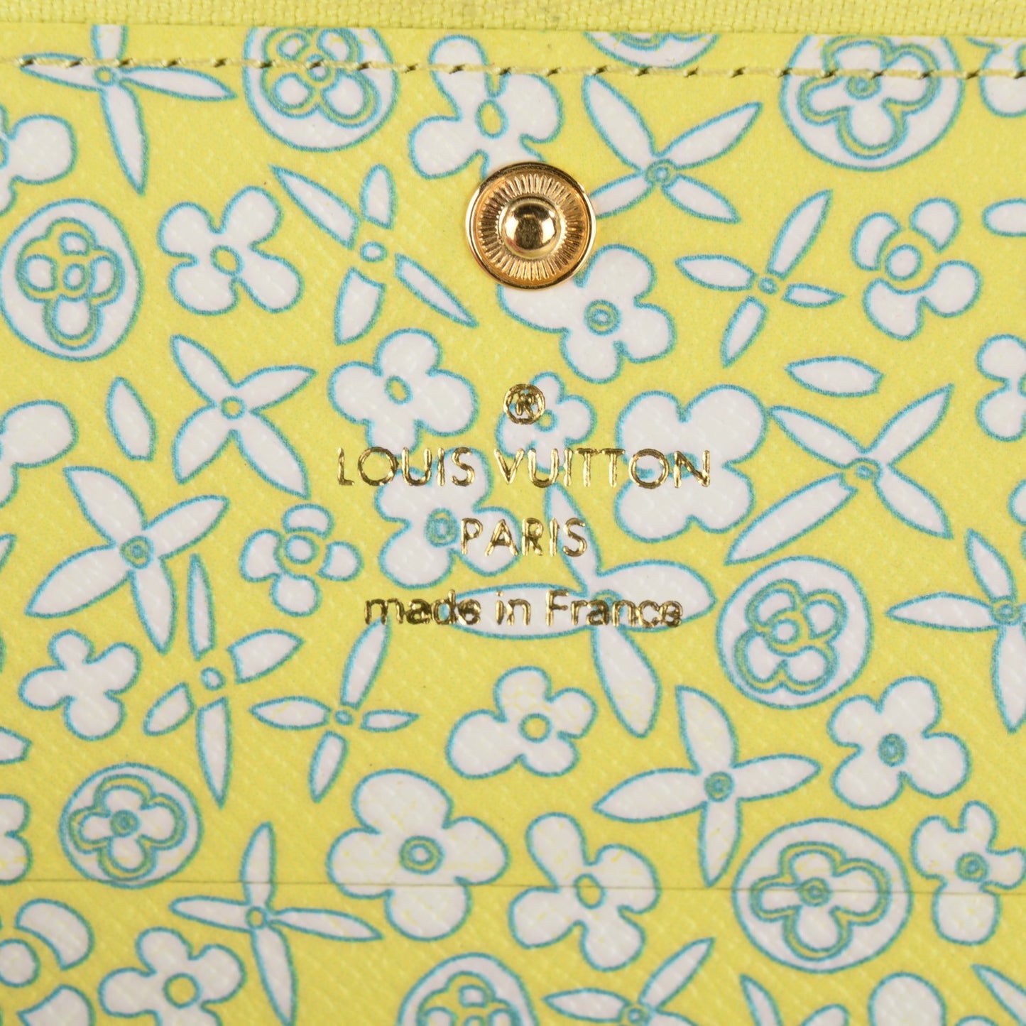Monogram Fleuri Insolite Wallet PM Yellow