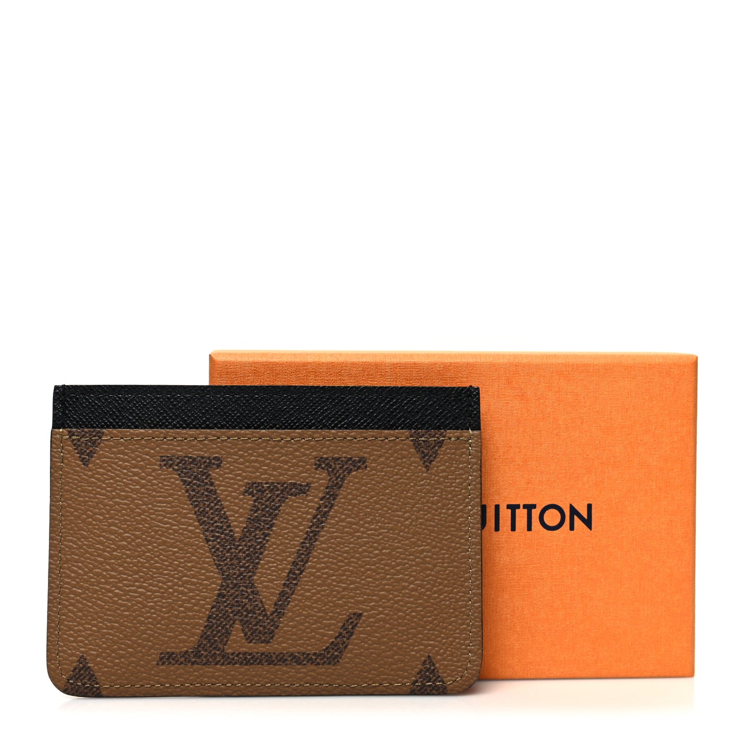 Reverse Monogram Side Up Card Holder