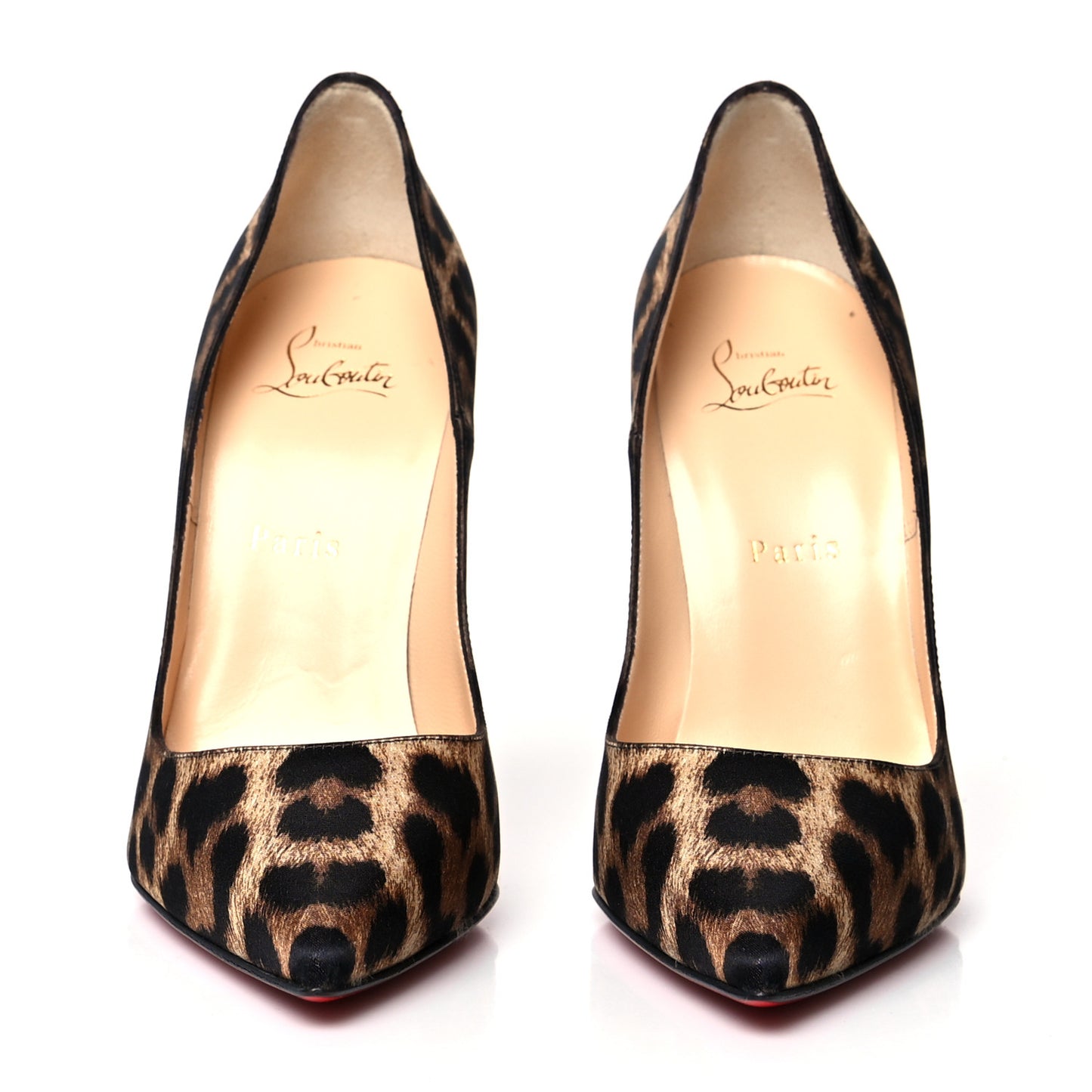 Crepe Satin Leopardino So Kate 120 Pumps 38.5 Brown