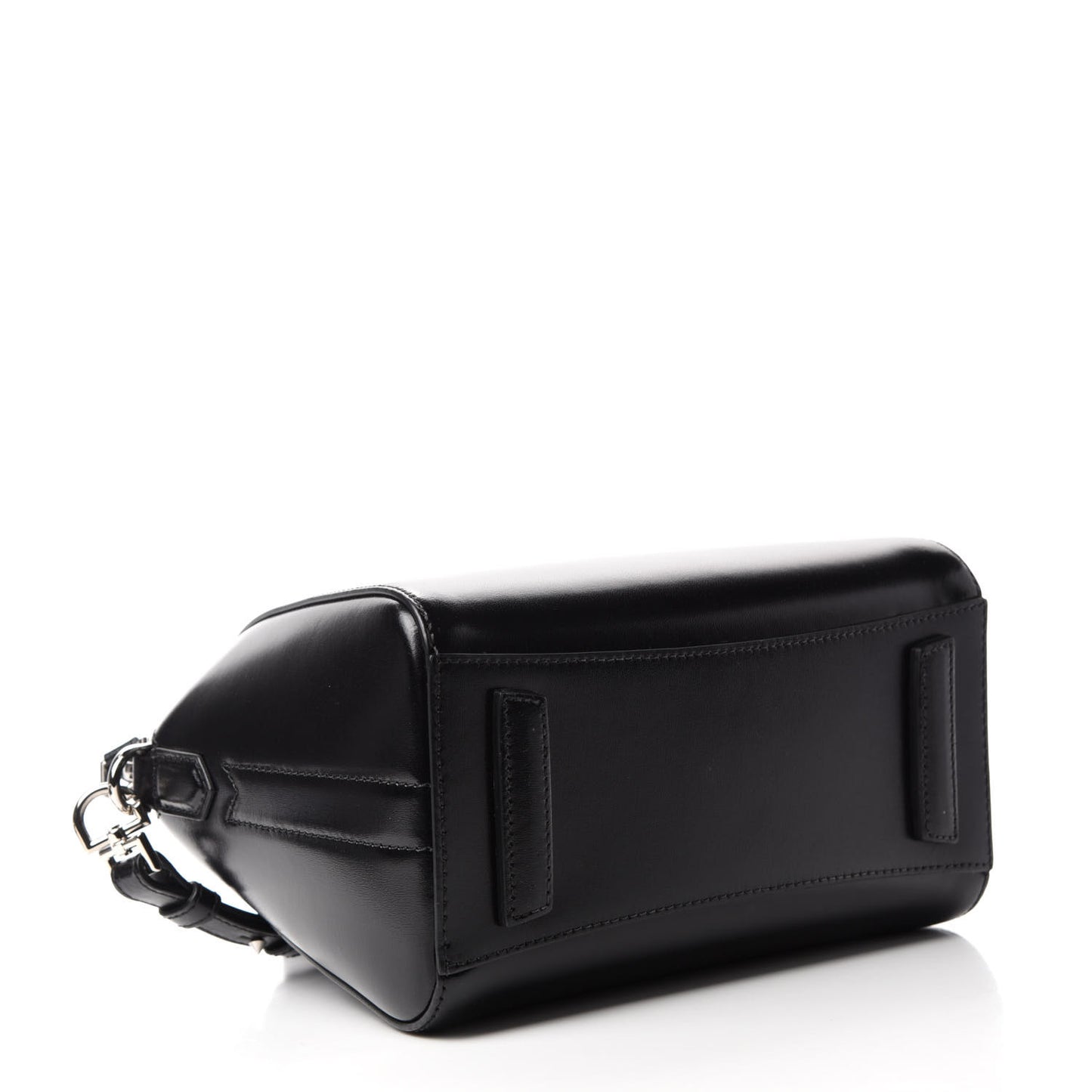 Shiny Lord Calfskin Mini Antigona Black