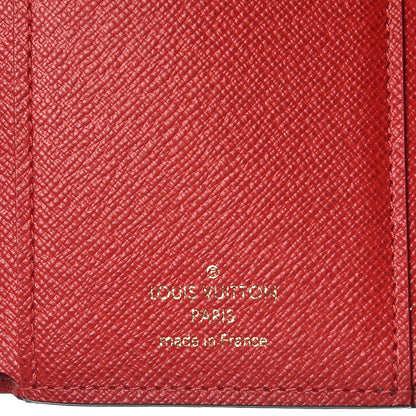 Louis Vuitton Damier Ebene Victorine Wallet Red 6 of 7