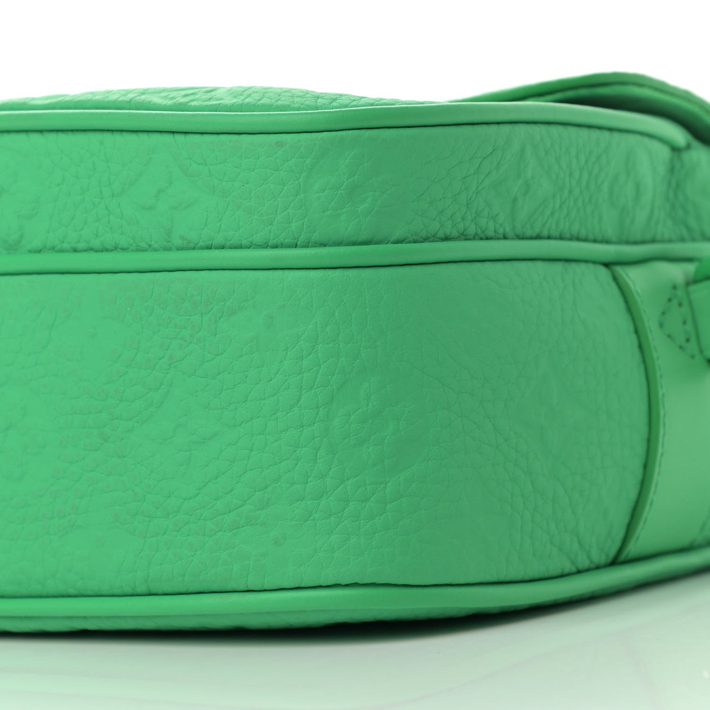 Taurillon Monogram S Lock Messenger Minty Green