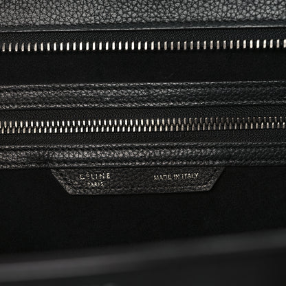 Celine Drummed Calfskin Mini Luggage Black 6 of 9