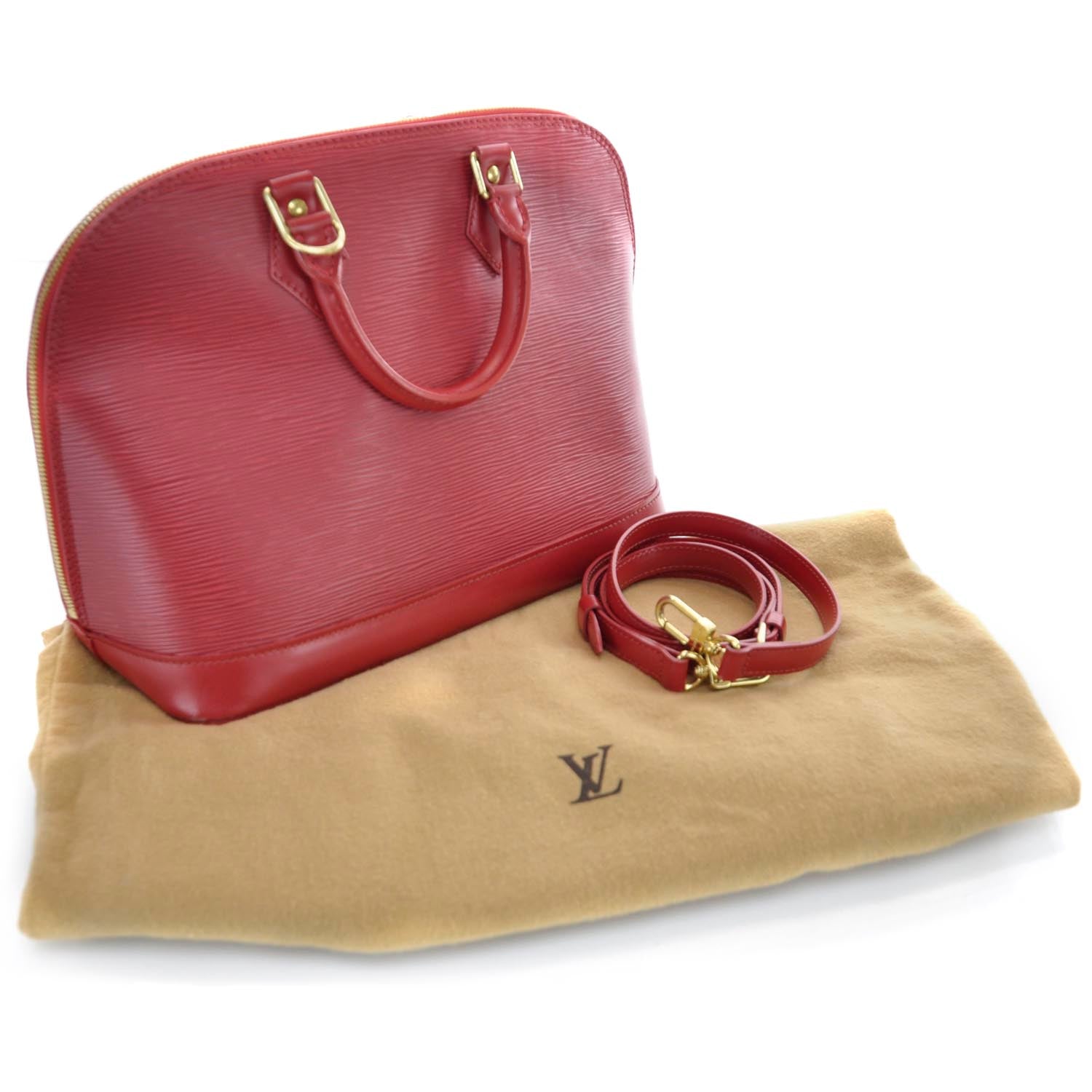 Louis Vuitton Epi Alma Red 3 of 11