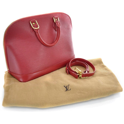 Louis Vuitton Epi Alma Red 3 of 11