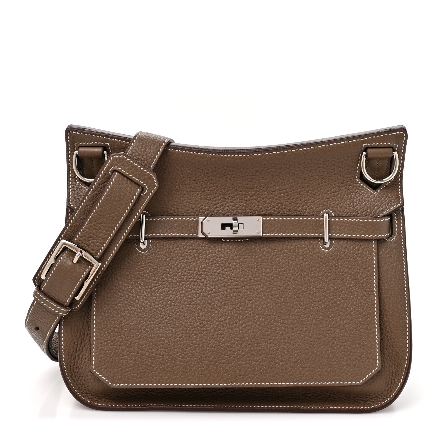 Hermes Taurillon Clemence Jypsiere 28 Etoupe 1 of 9