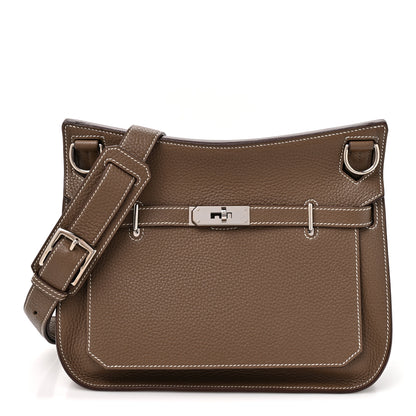 Hermes Taurillon Clemence Jypsiere 28 Etoupe 1 of 9