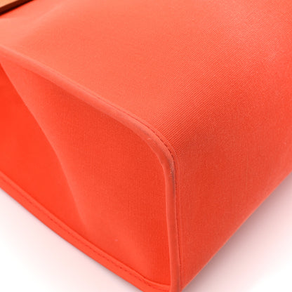 Hermes Toile Vache Hunter Herbag Zip 31 PM Orange Natural Orange Natural 13 of 21