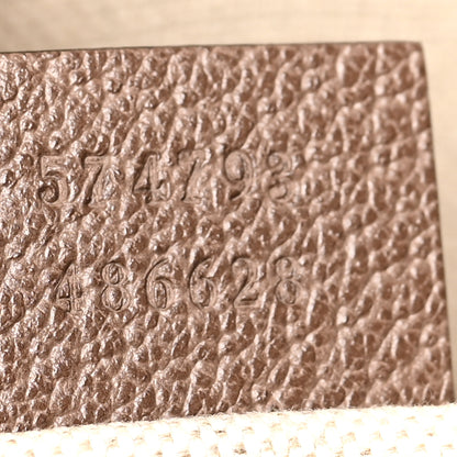 Gucci GG Supreme Monogram Textured Calfskin Web Medium Ophidia Briefcase Beige Ebony New Acero 7 of 11