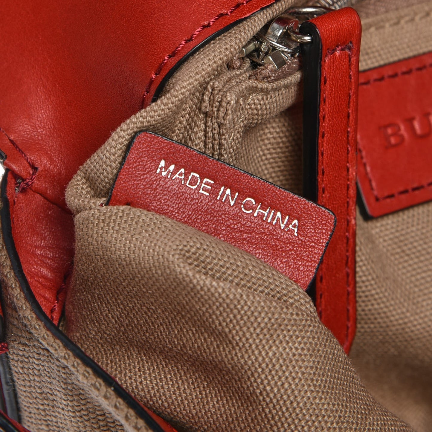 Canvas House Check Small Henham Crossbody Cadmium Red