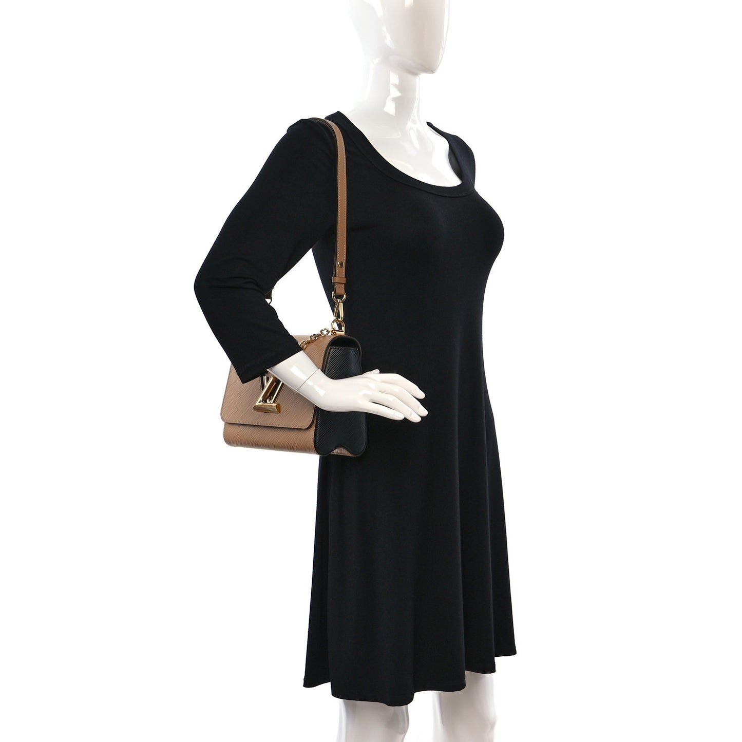 Epi Twist Shoulder Bag MM Camel